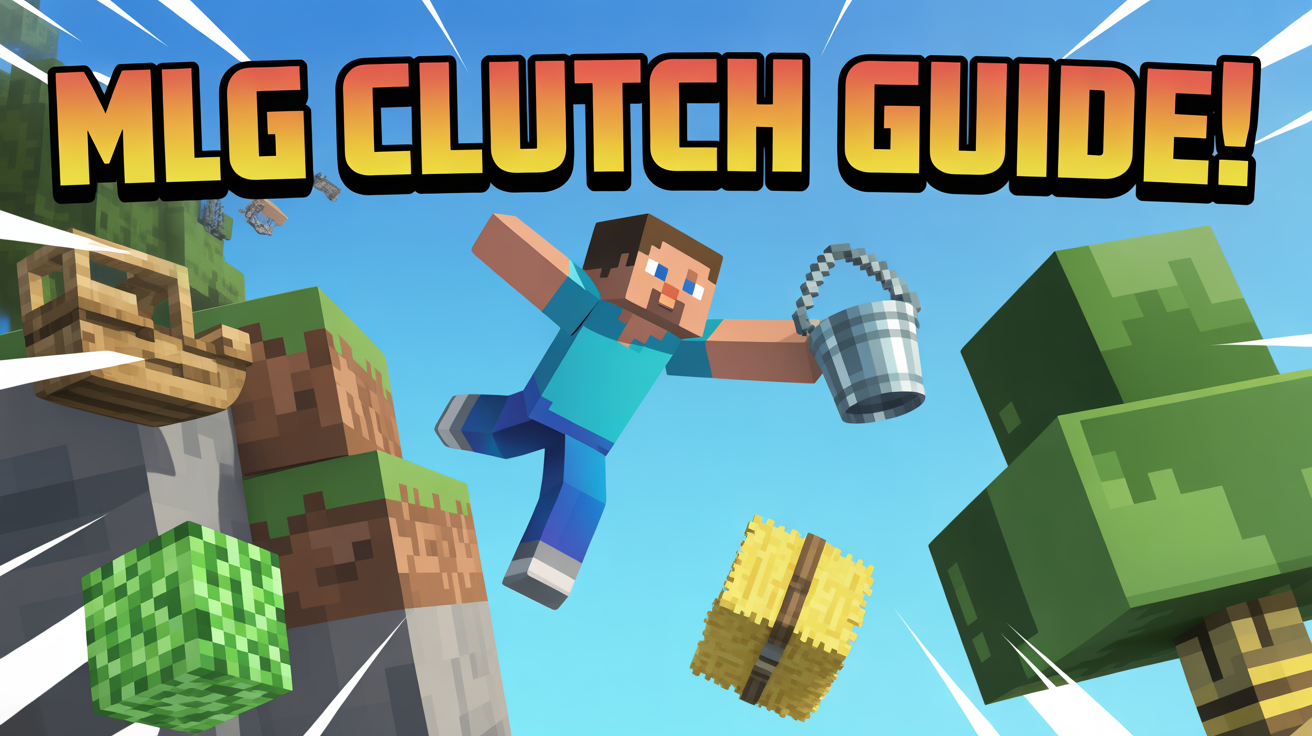 How to MLG Clutch in Minecraft using water bucket