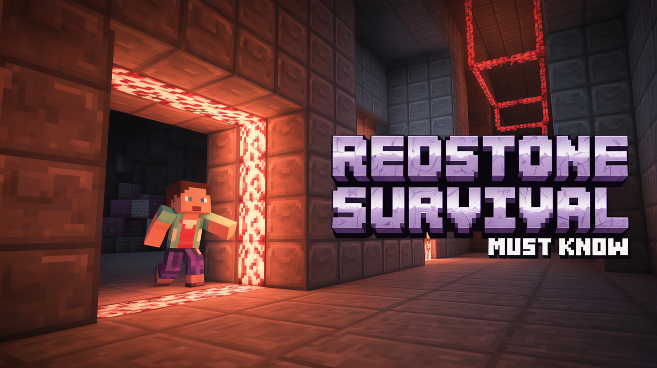Redstone Tricks Minecraft hidden door mechanism