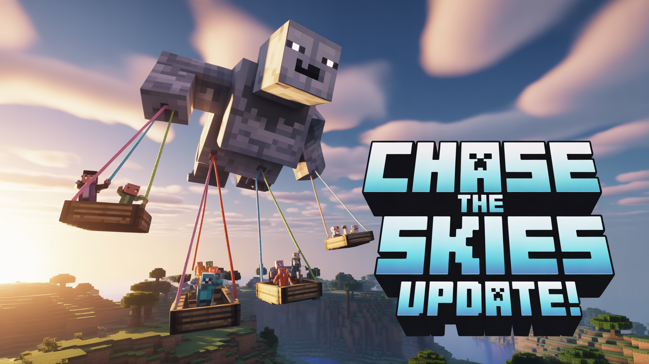 Minecraft Chase the Skies Update Happy Ghast gameplay